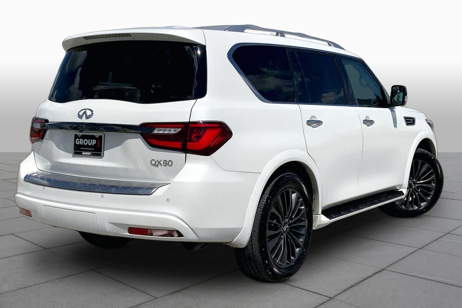 2021 INFINITI QX80 PREMIUM SELECT Moonstone White at Mac Haik Ford