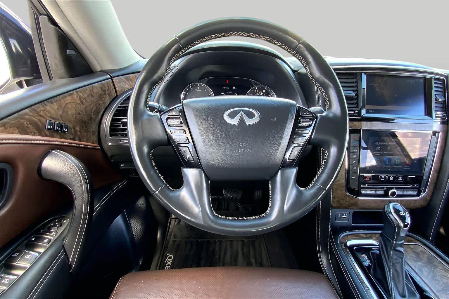 2021 INFINITI QX80 PREMIUM SELECT Moonstone White at Mac Haik Ford