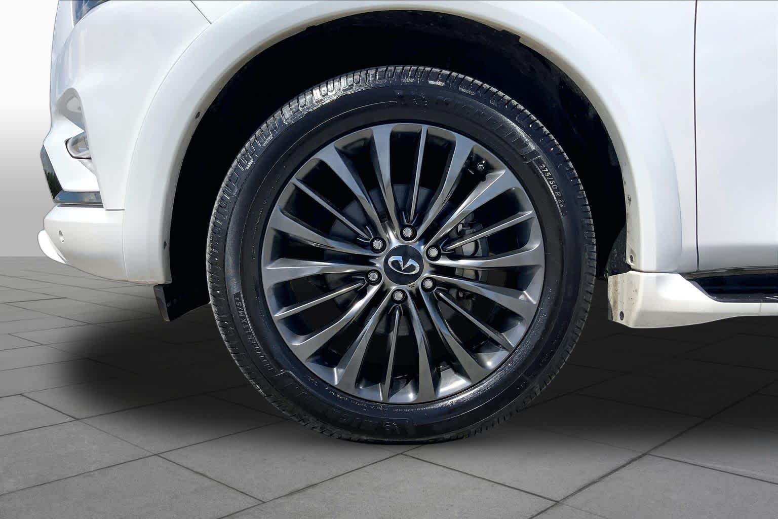 2021 INFINITI QX80 PREMIUM SELECT Moonstone White at Mac Haik Ford