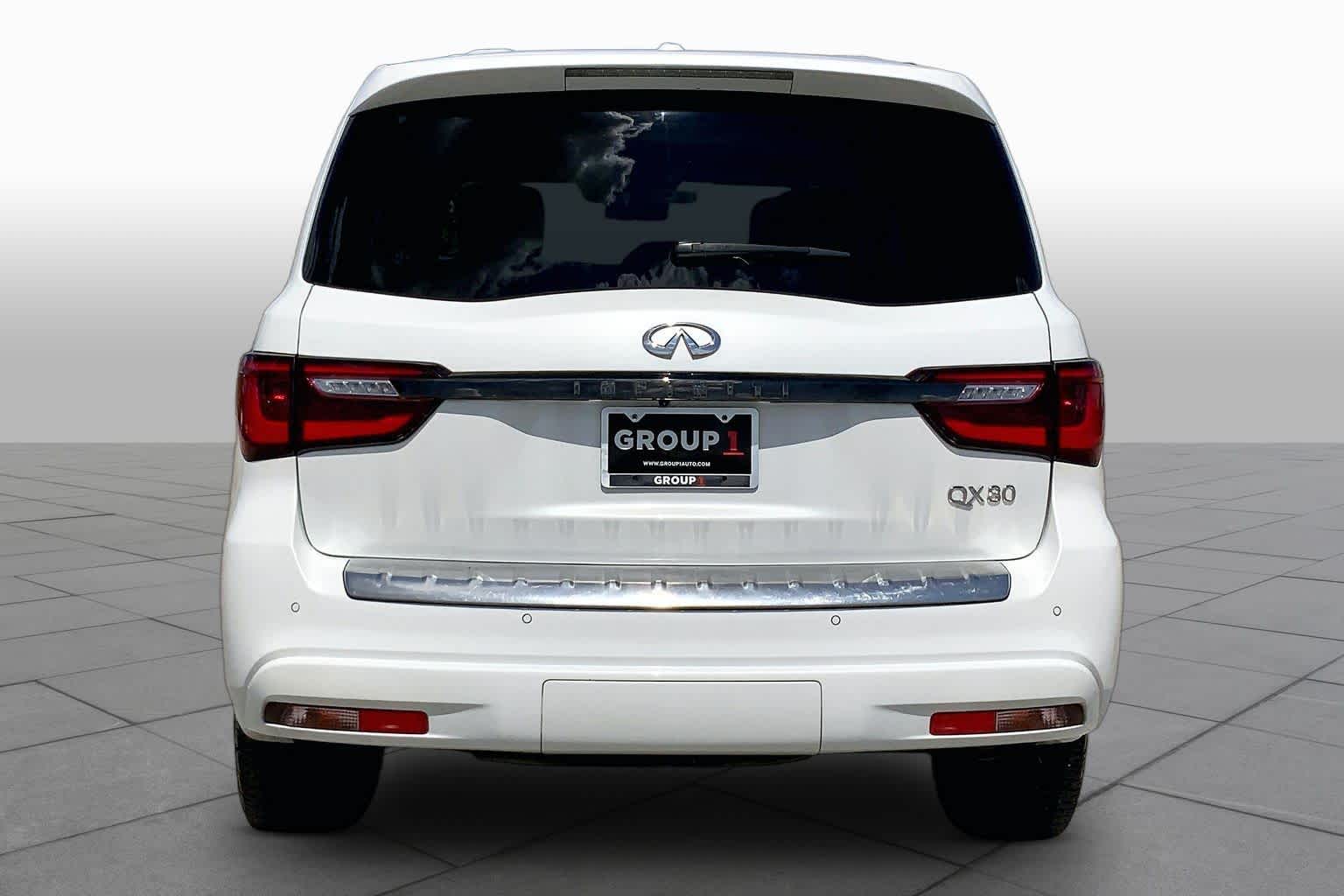 2021 INFINITI QX80 PREMIUM SELECT Moonstone White at Mac Haik Ford
