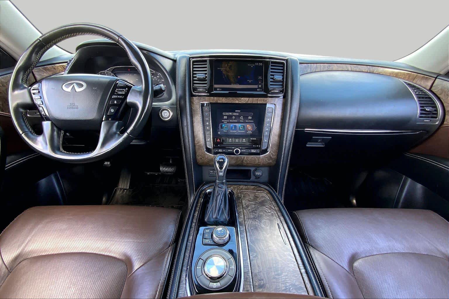 2021 INFINITI QX80 PREMIUM SELECT Moonstone White at Mac Haik Ford