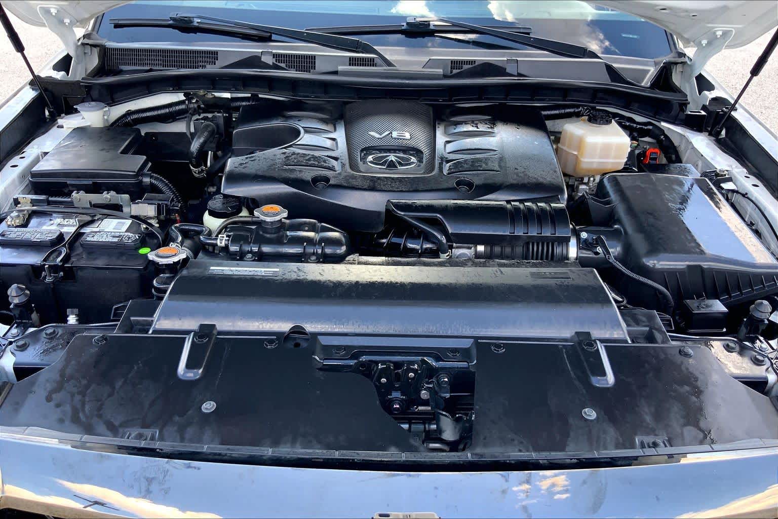 2021 INFINITI QX80 PREMIUM SELECT Moonstone White at Mac Haik Ford