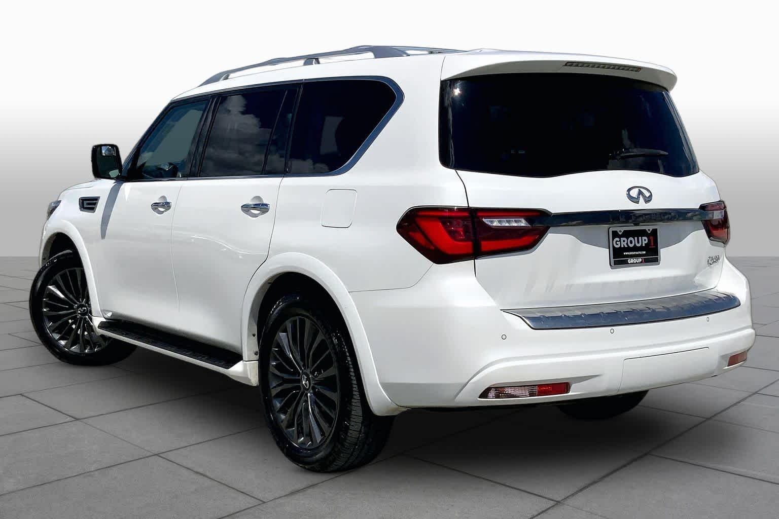2021 INFINITI QX80 PREMIUM SELECT Moonstone White at Mac Haik Ford