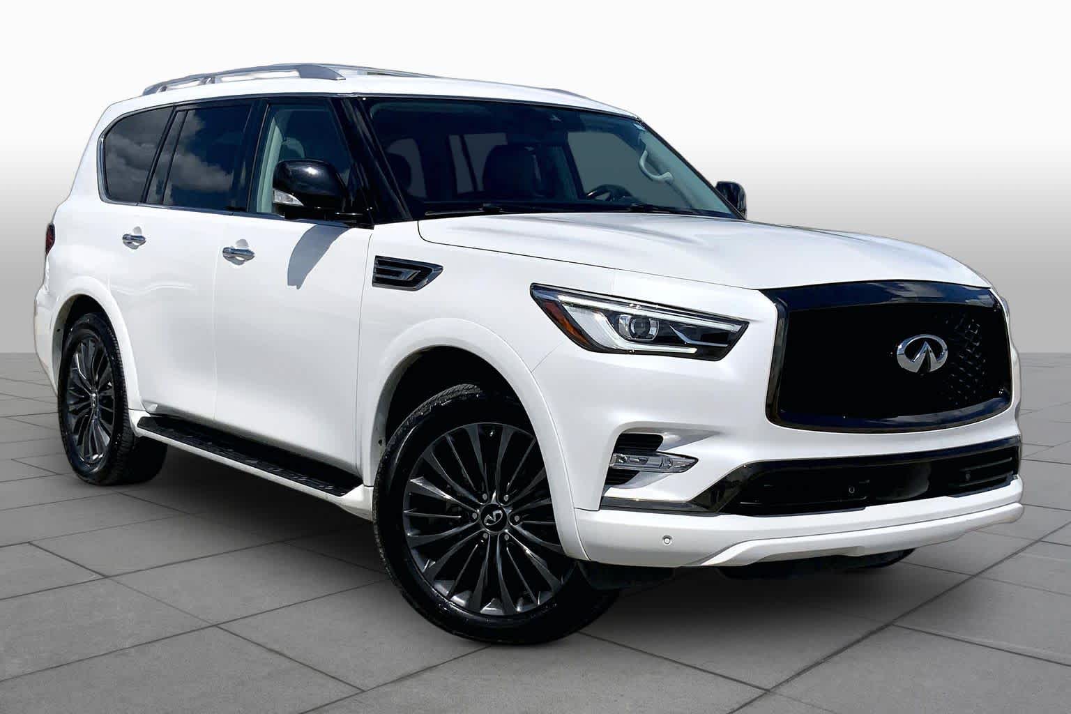 2021 INFINITI QX80 PREMIUM SELECT Moonstone White at Mac Haik Ford