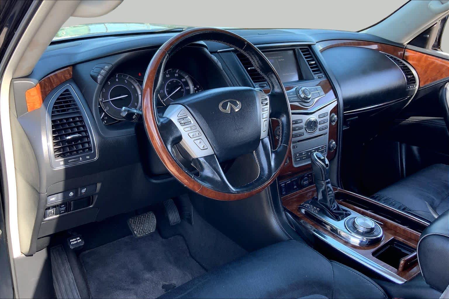 2019 INFINITI QX80 LUXE Black Obsidian at Friendly Ford Crosby