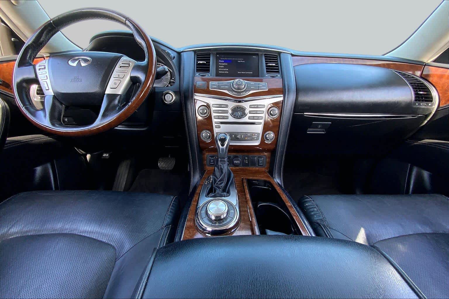 2019 INFINITI QX80 LUXE Black Obsidian at Friendly Ford Crosby