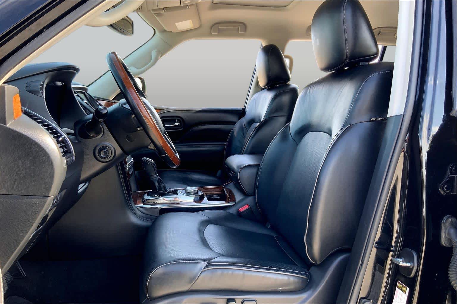 2019 INFINITI QX80 LUXE Black Obsidian at Friendly Ford Crosby