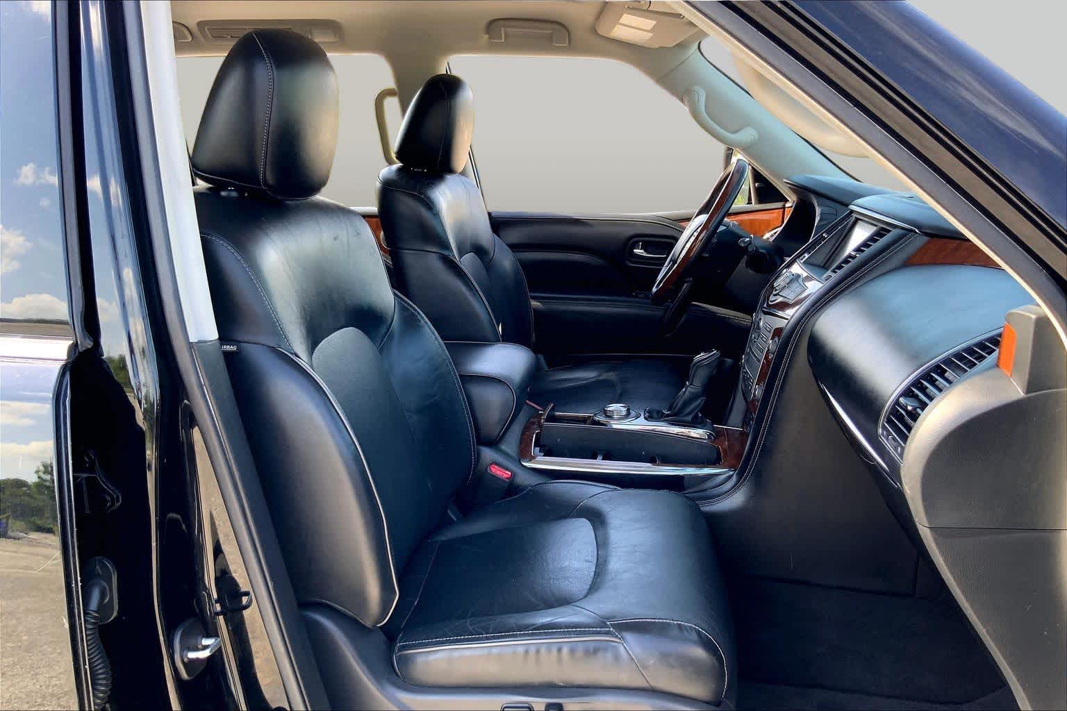 2019 INFINITI QX80 LUXE Black Obsidian at Friendly Ford Crosby