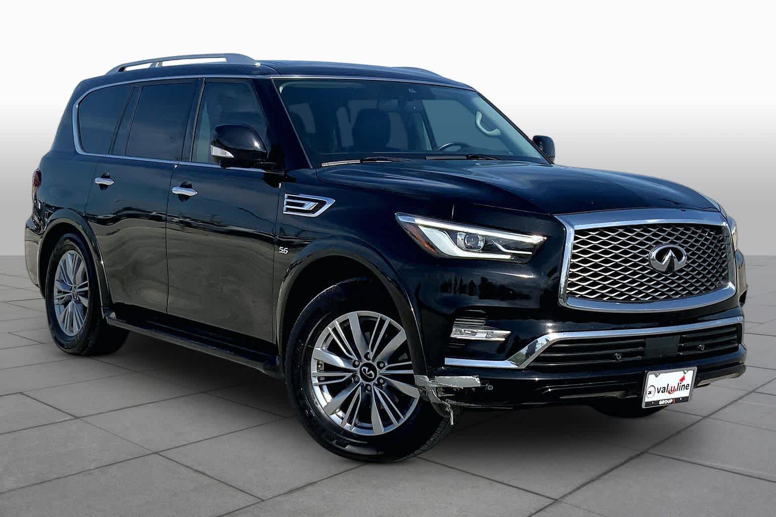 2019 INFINITI QX80 LUXE Black Obsidian at Friendly Ford Crosby