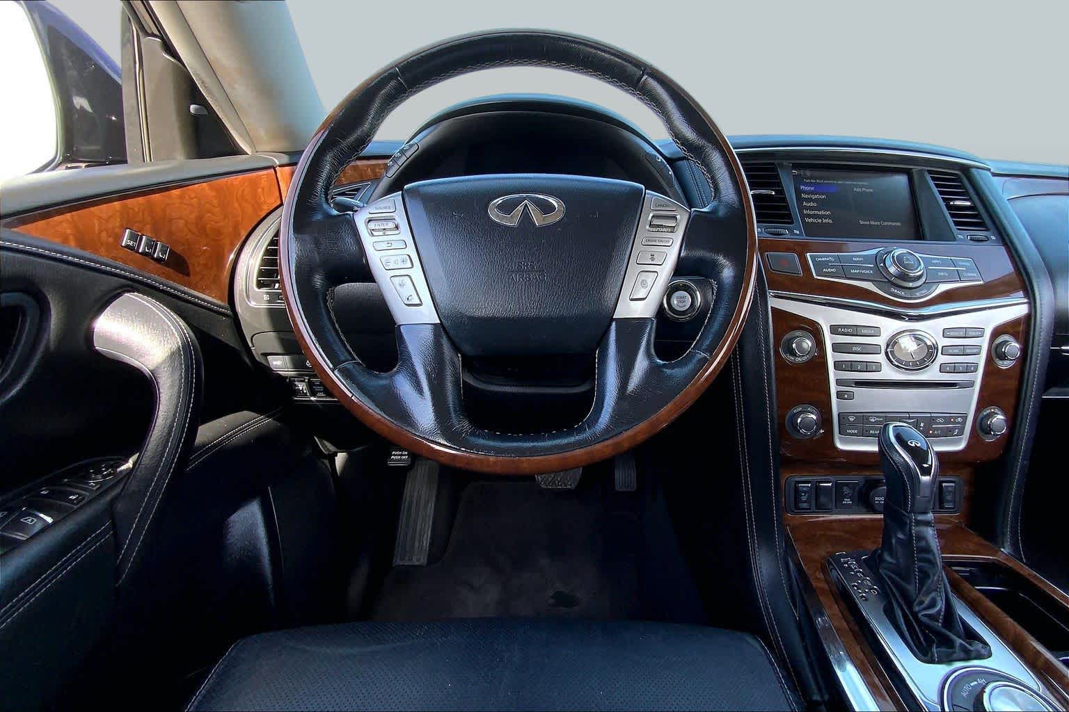 2019 INFINITI QX80 LUXE Black Obsidian at Friendly Ford Crosby