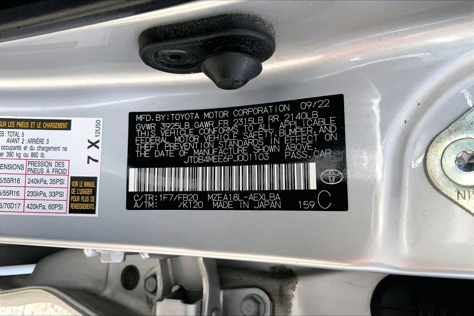 2023 Toyota Corolla LE Classic Silver Metallic at AutoNation USA Houston