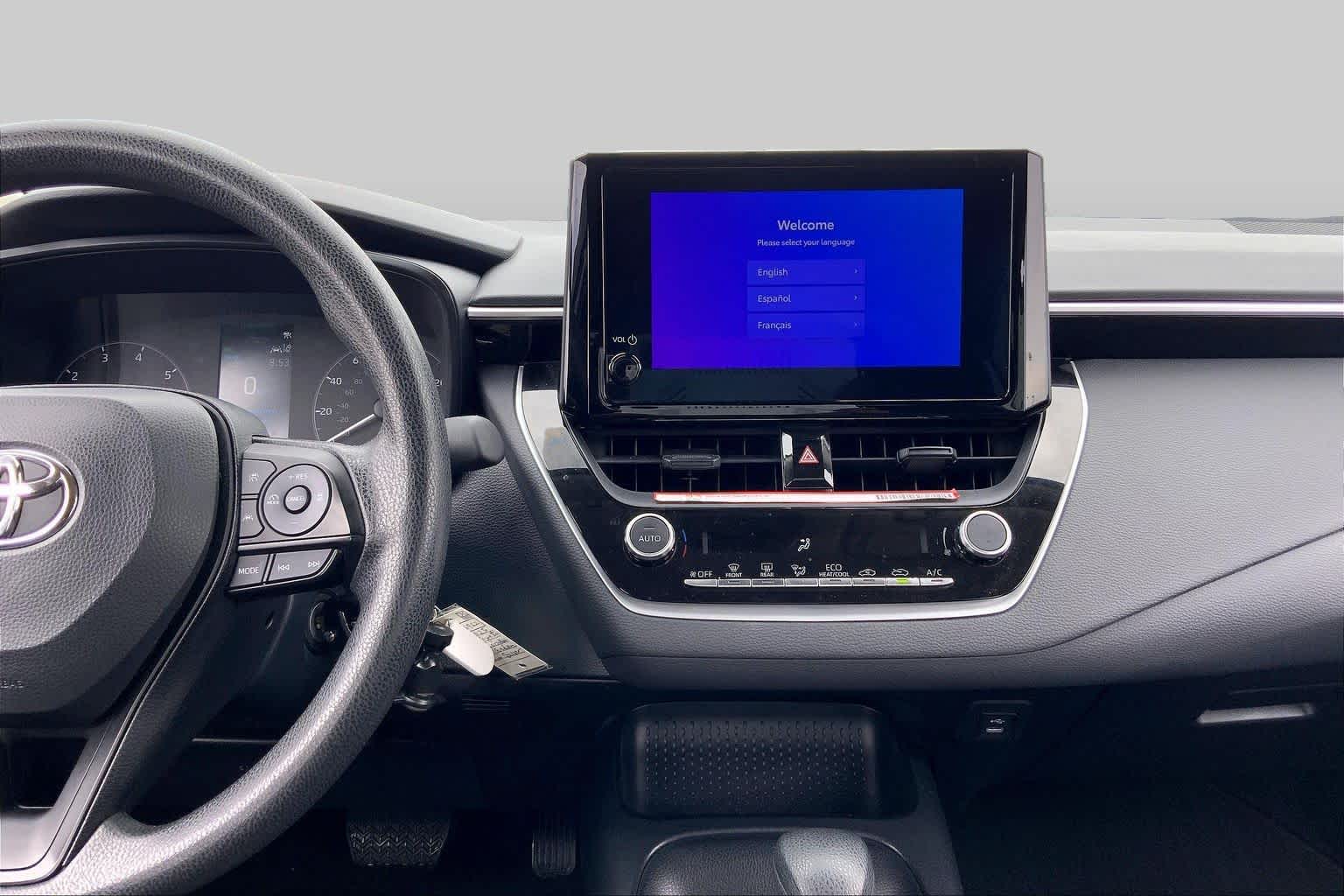 2025 Toyota Corolla Hybrid LE Classic Silver Metallic at AutoNation Toyota Gulf Fwy