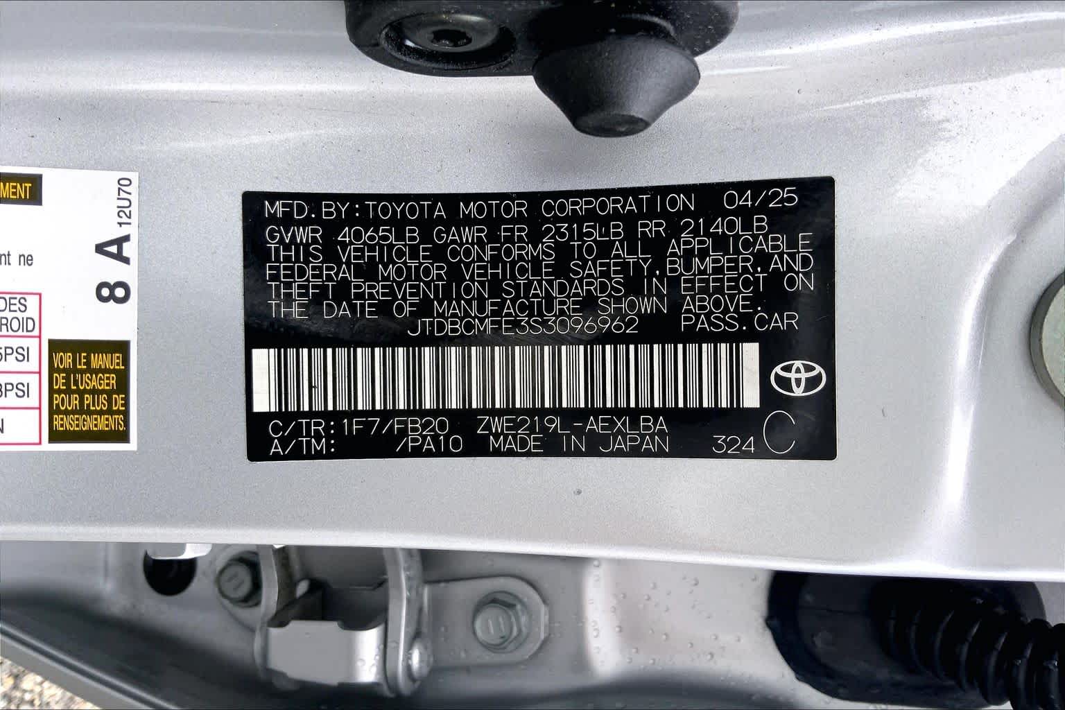 2025 Toyota Corolla Hybrid LE Classic Silver Metallic at AutoNation Toyota Gulf Fwy