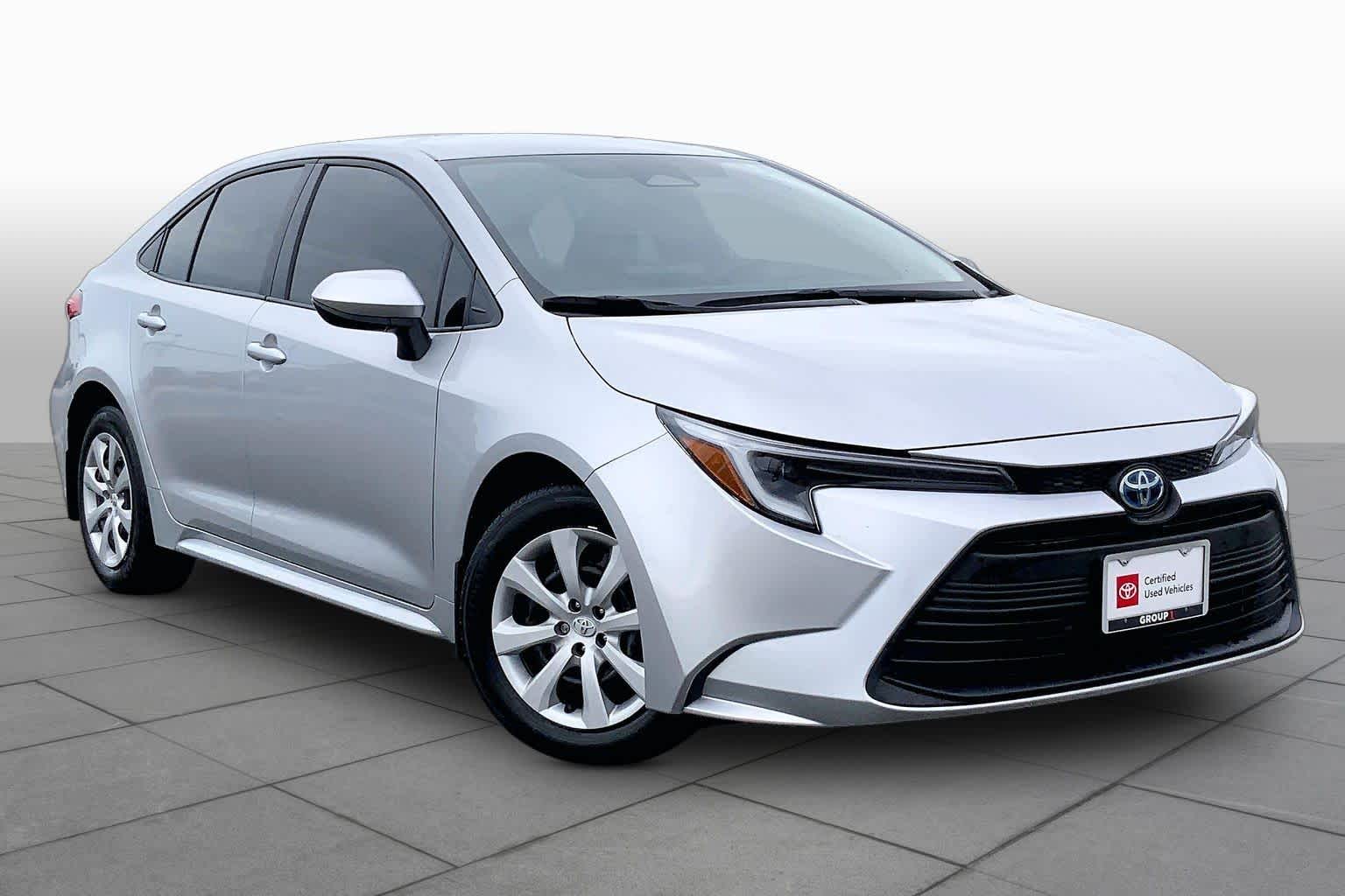 2025 Toyota Corolla Hybrid LE Classic Silver Metallic at AutoNation Toyota Gulf Fwy