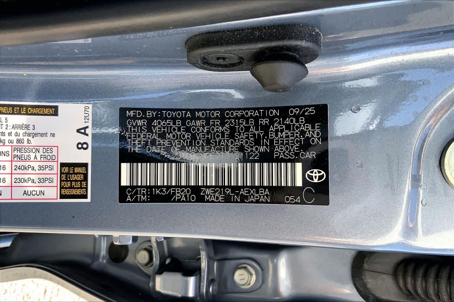 2026 Toyota Corolla Hybrid LE Celestite at Group 1 Toyota Southwest