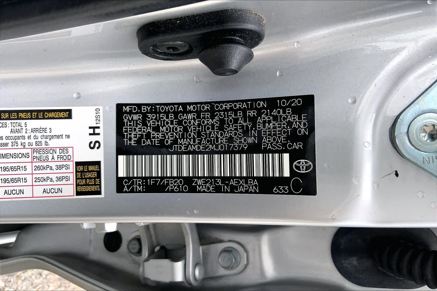 2021 Toyota Corolla Hybrid LE Classic Silver Metallic at Westside Kia