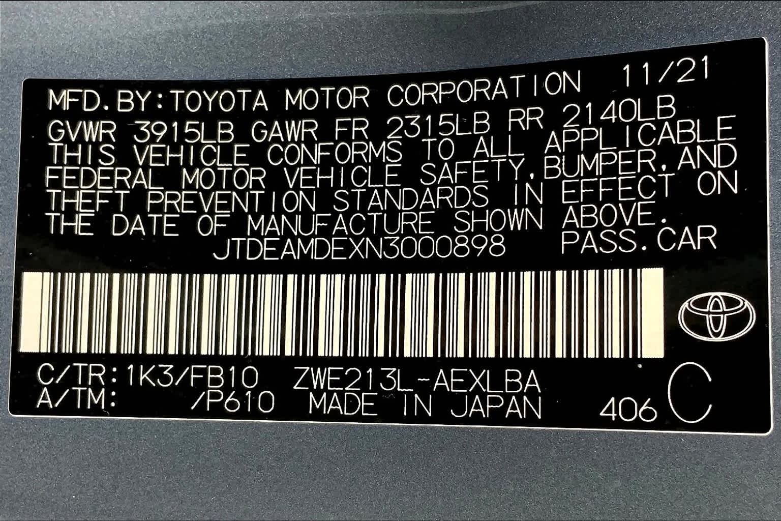 2022 Toyota Corolla Hybrid LE Celestite at AutoNation USA Katy