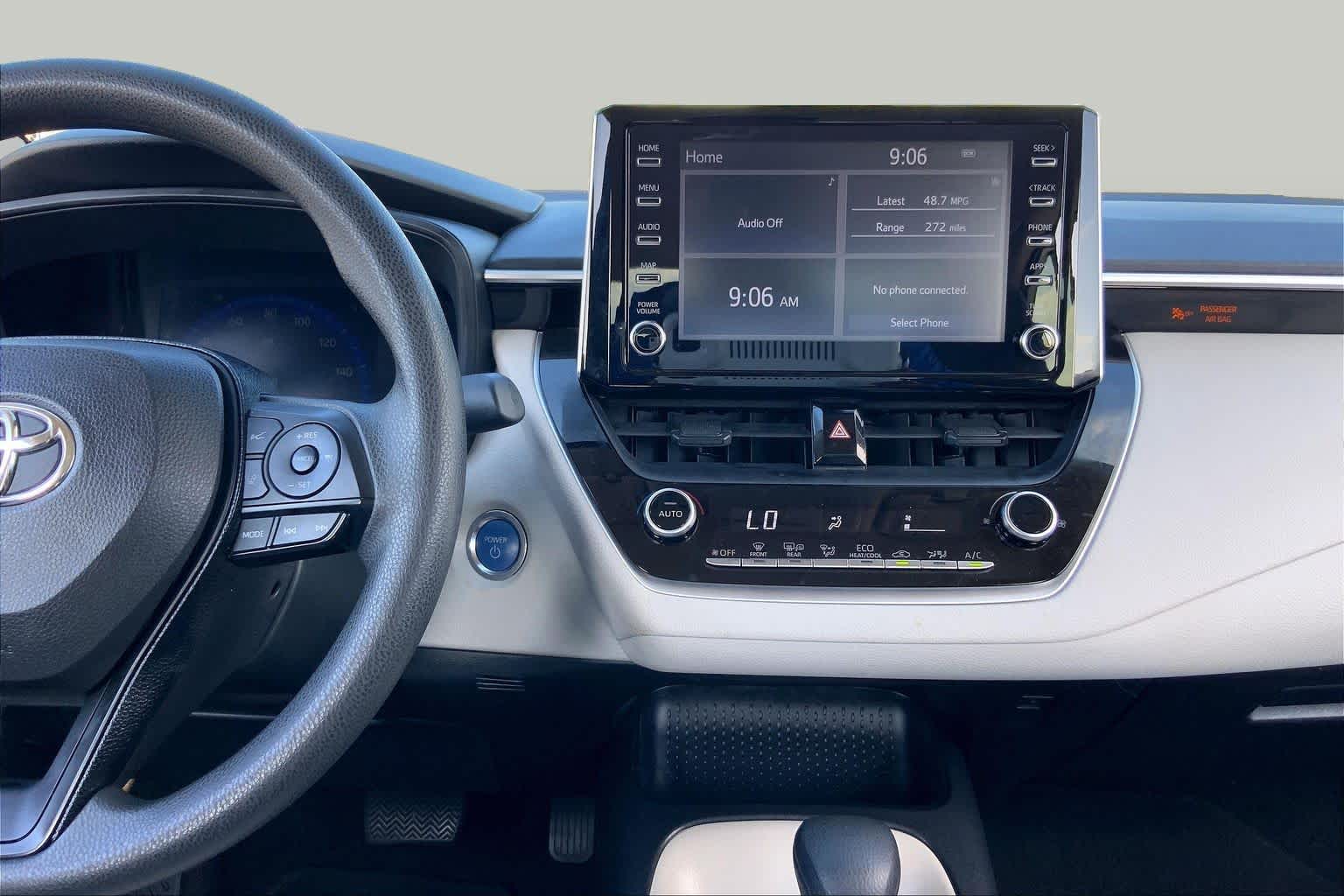 2020 Toyota Corolla Hybrid LE Super White at AutoNation USA Houston