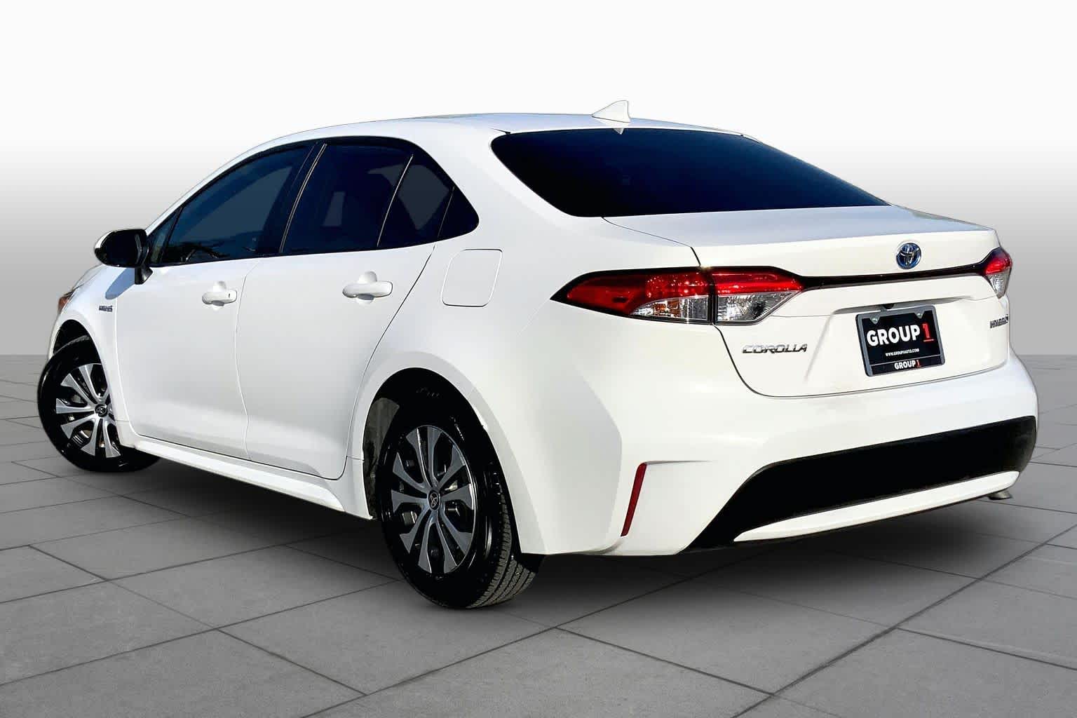 2020 Toyota Corolla Hybrid LE Super White at AutoNation USA Houston