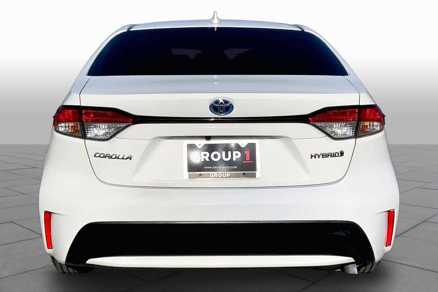 2020 Toyota Corolla Hybrid LE Super White at AutoNation USA Houston