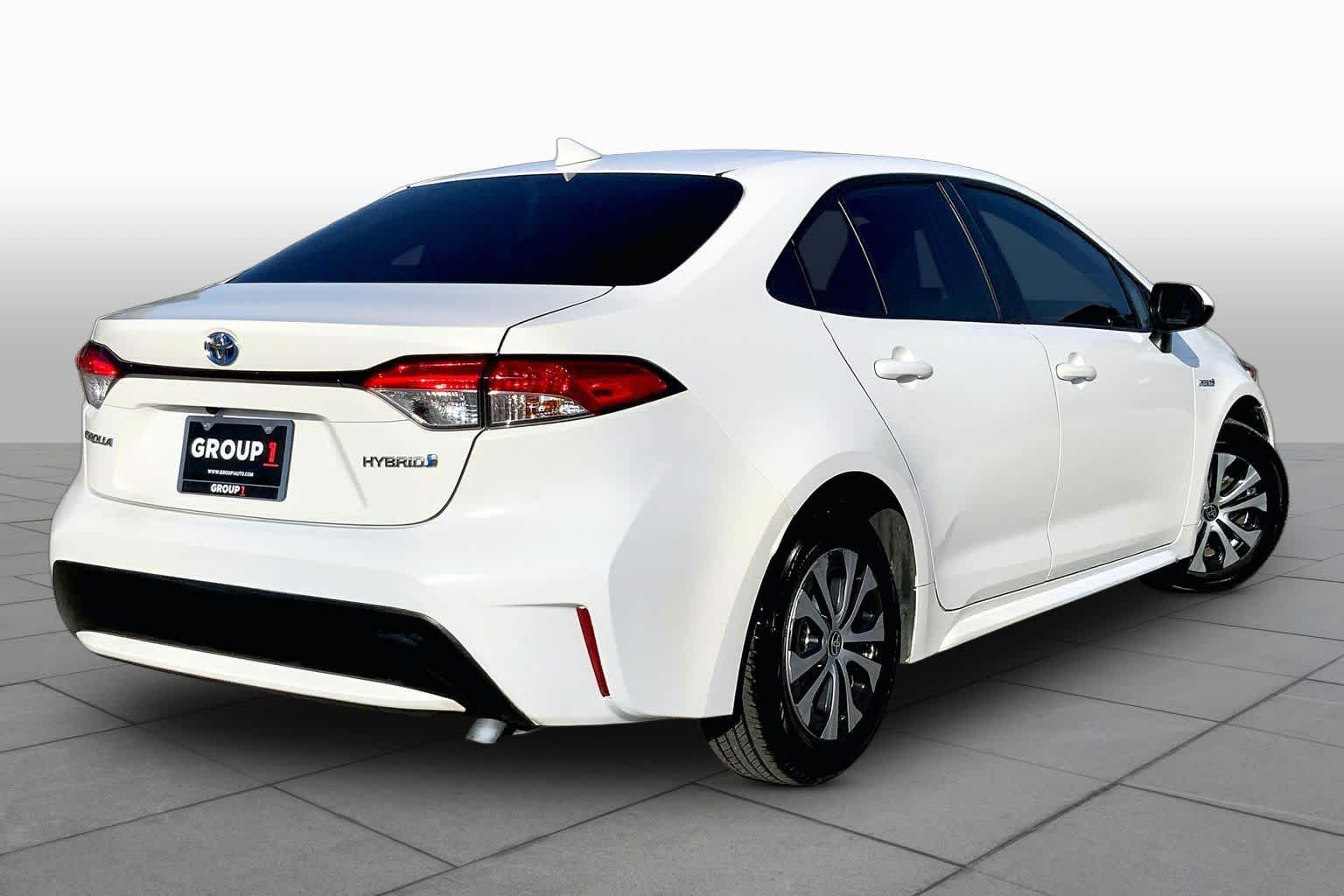 2020 Toyota Corolla Hybrid LE Super White at AutoNation USA Houston