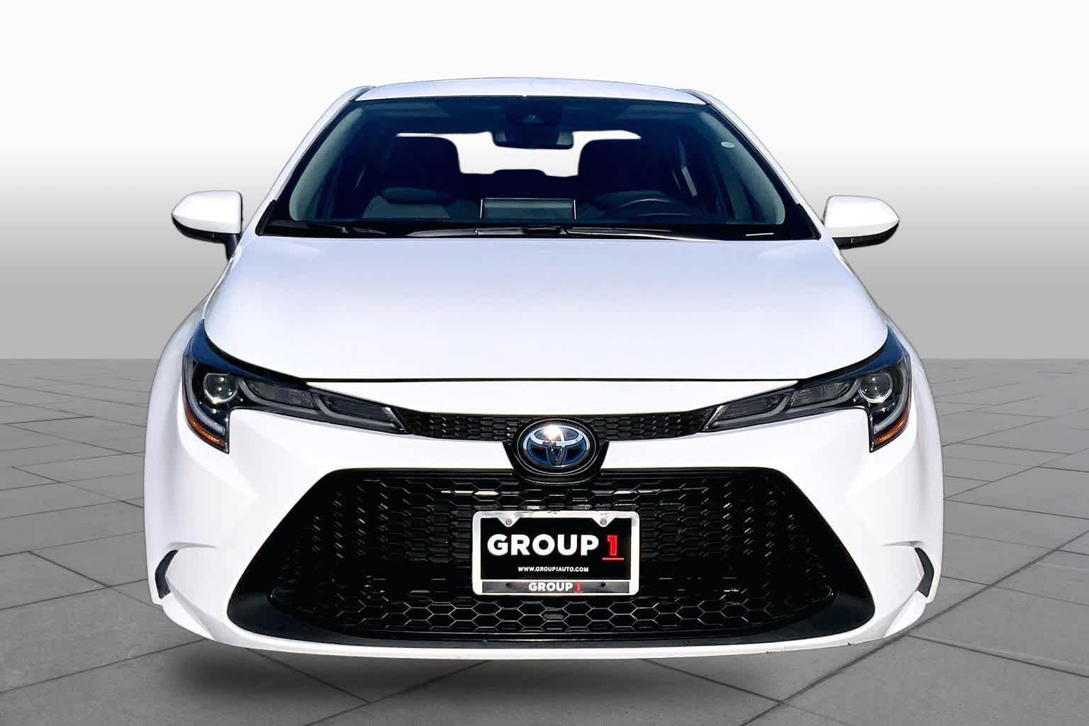 2020 Toyota Corolla Hybrid LE Super White at AutoNation USA Houston
