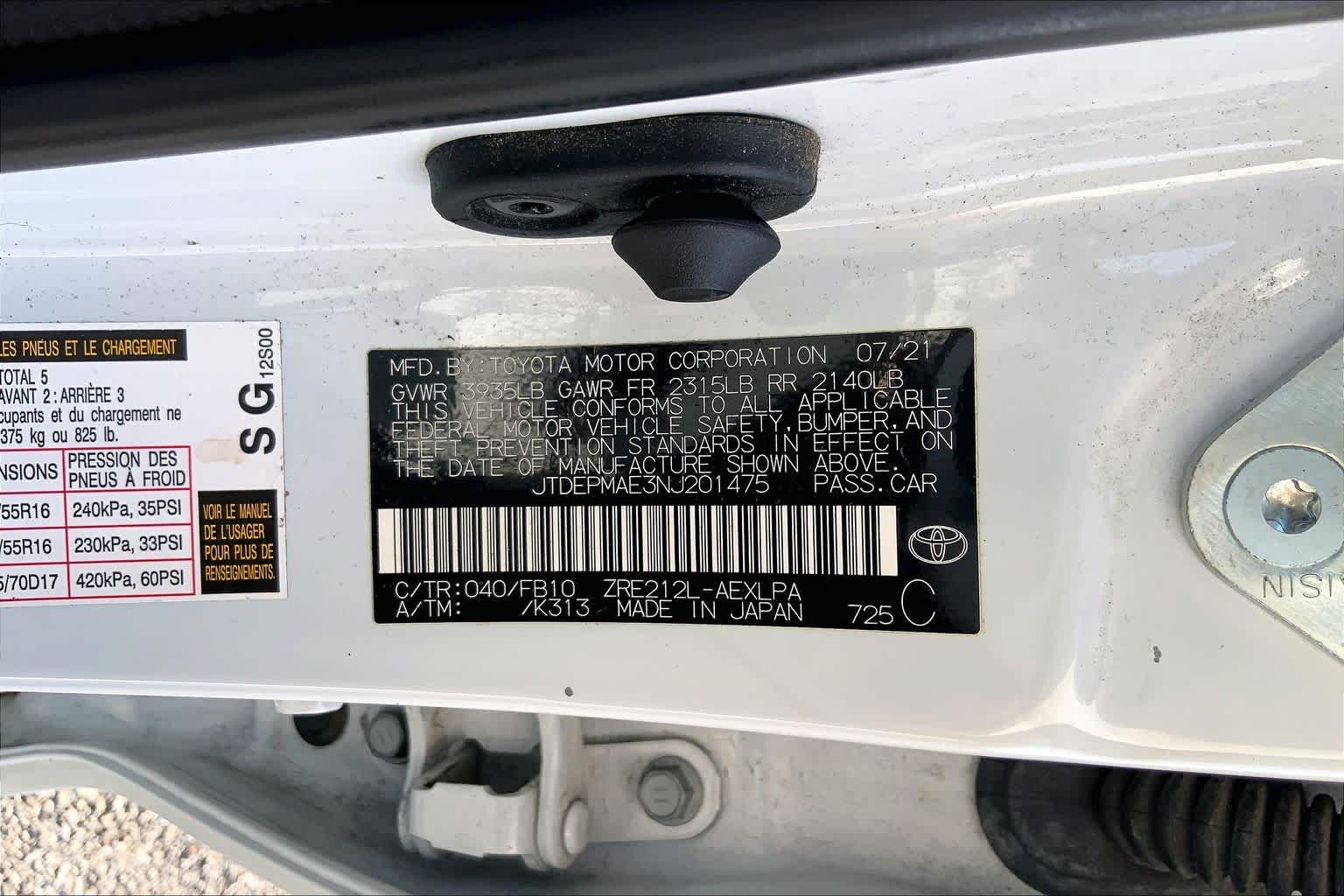 2022 Toyota Corolla LE White at Group 1 Toyota Southwest