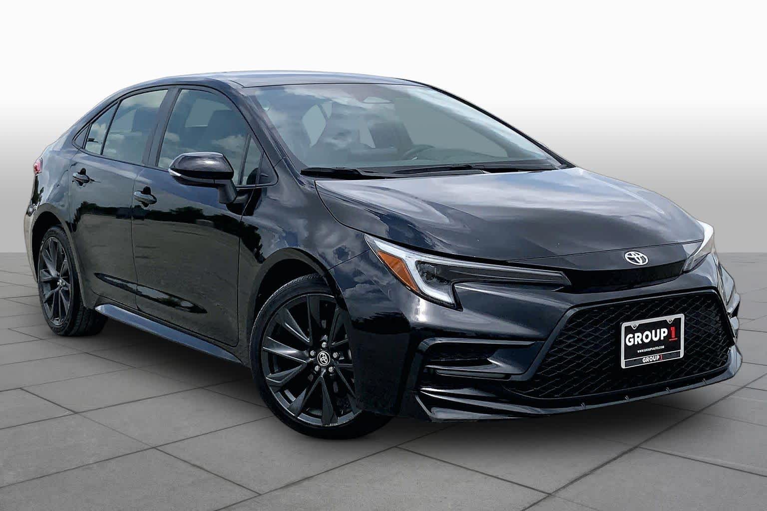 2024 Toyota Corolla SE Midnight Black Metallic at Group 1 Toyota Southwest
