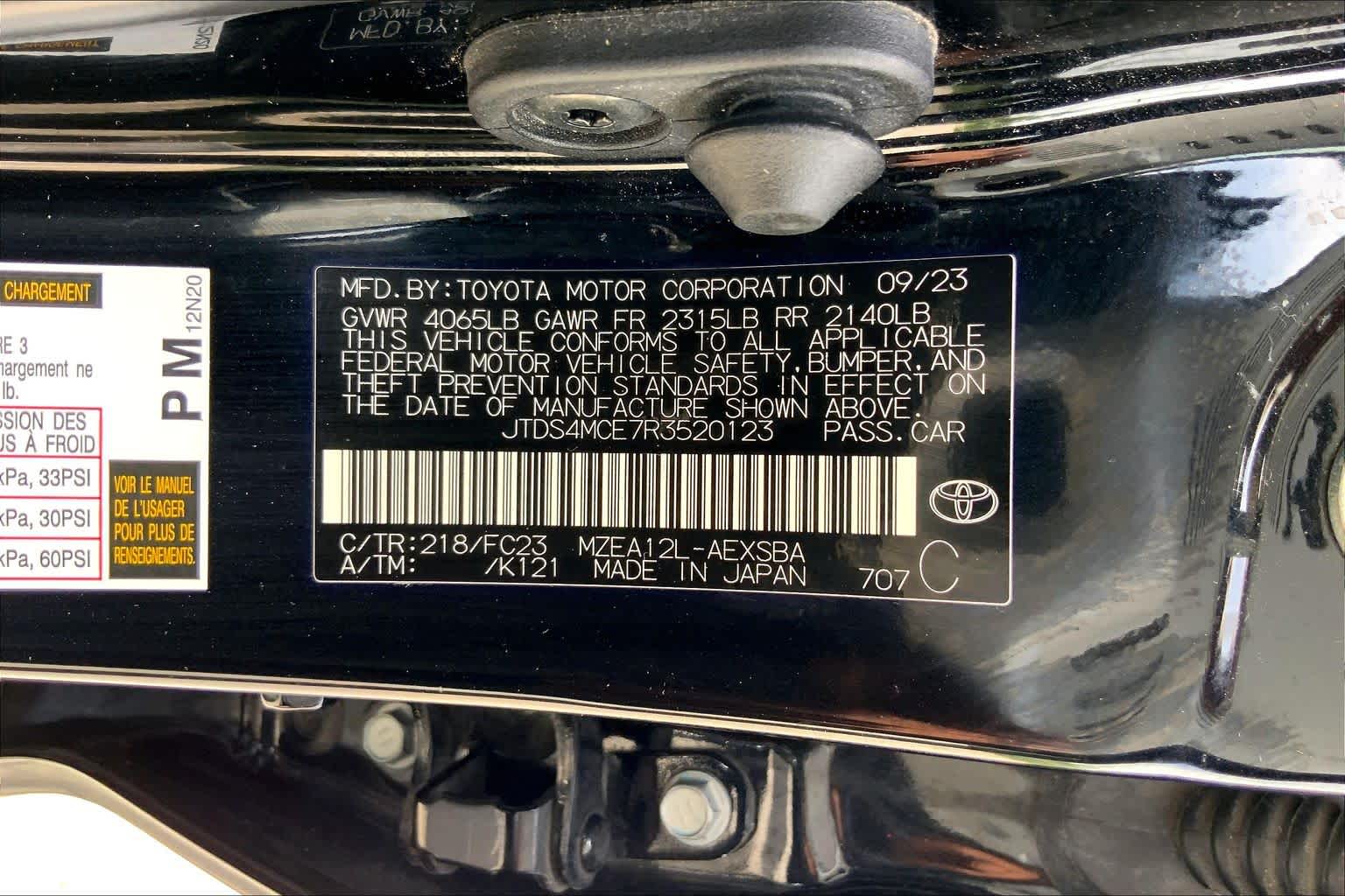 2024 Toyota Corolla SE Midnight Black Metallic at Group 1 Toyota Southwest