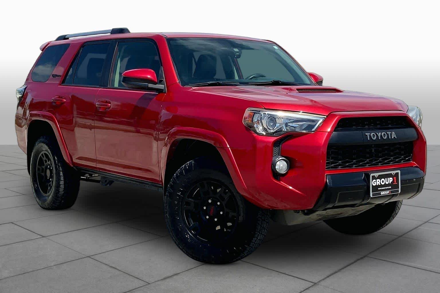 2017 Toyota 4Runner TRD Pro Barcelona Red Metallic at Group 1 Toyota Southwest