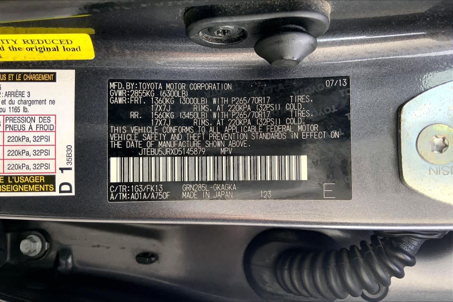 2013 Toyota 4Runner Limited Magnetic Gray Metallic at Lexus Southwest Houston