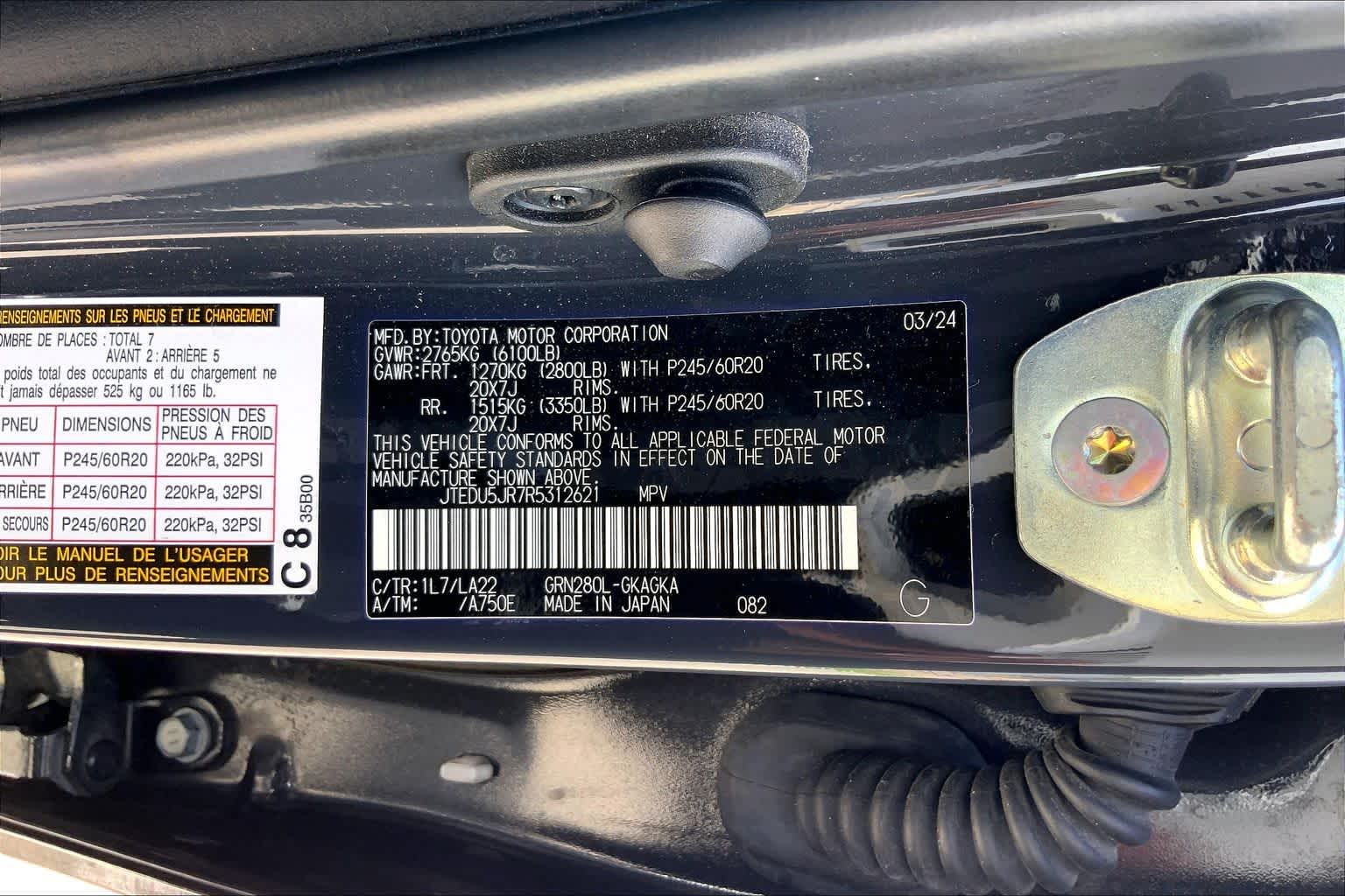 2024 Toyota 4Runner Limited Underground at Group 1 Toyota Southwest
