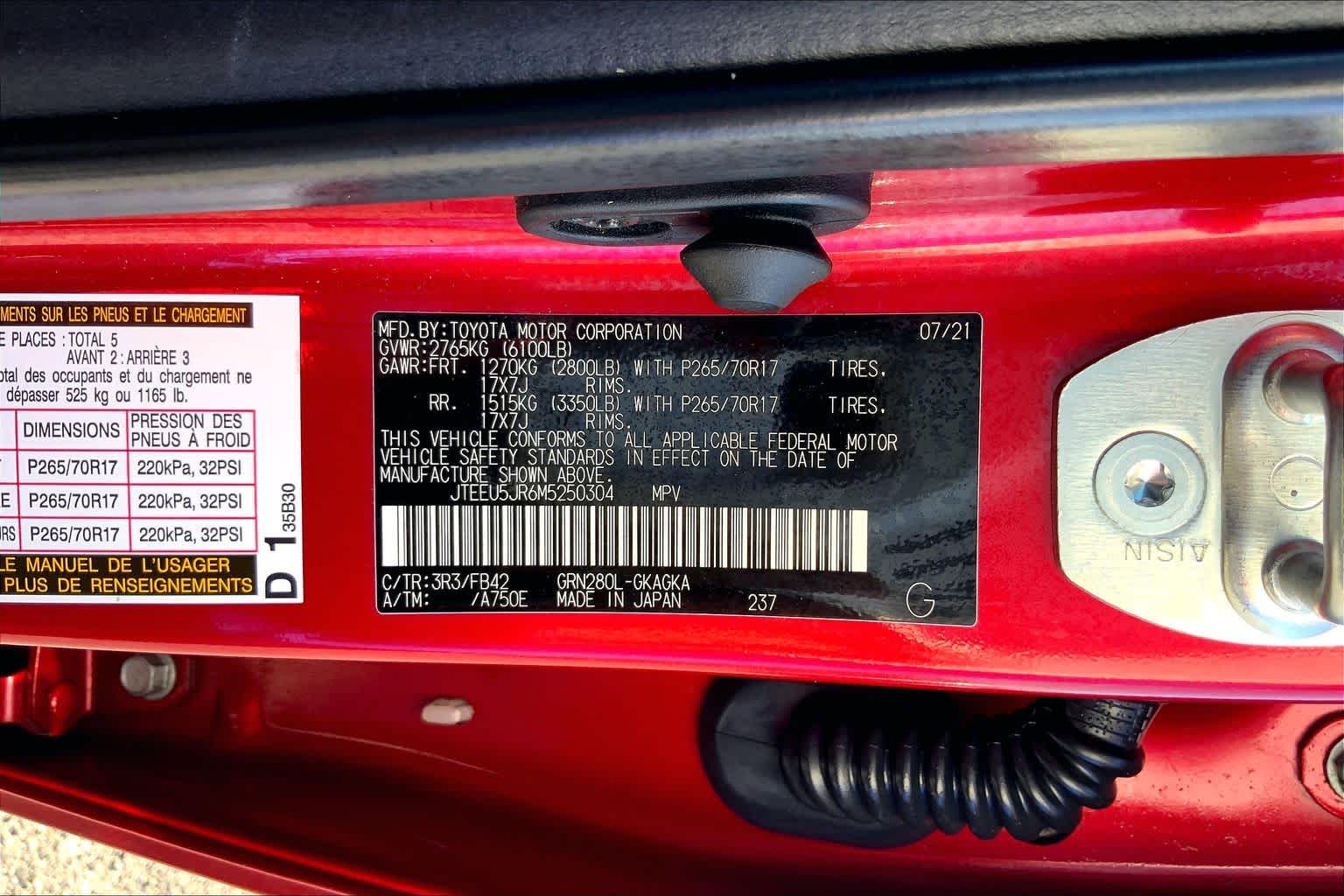 2021 Toyota 4Runner photo 36 of 36