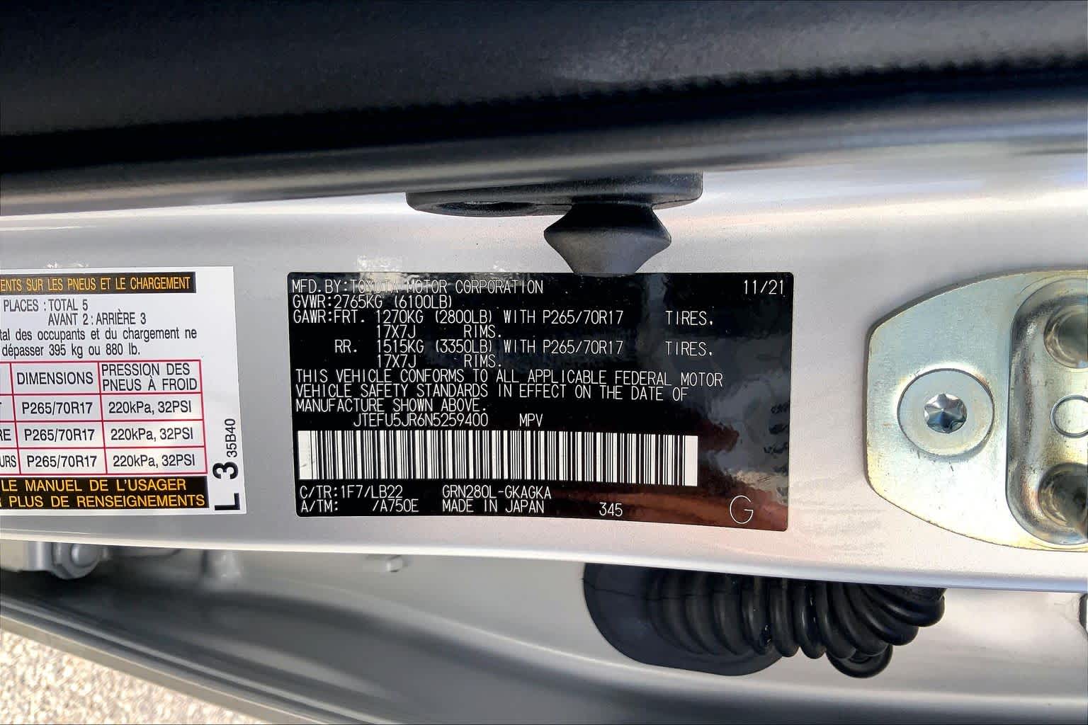 2022 Toyota 4Runner SR5 Premium Classic Silver Metallic at Group 1 Toyota Southwest