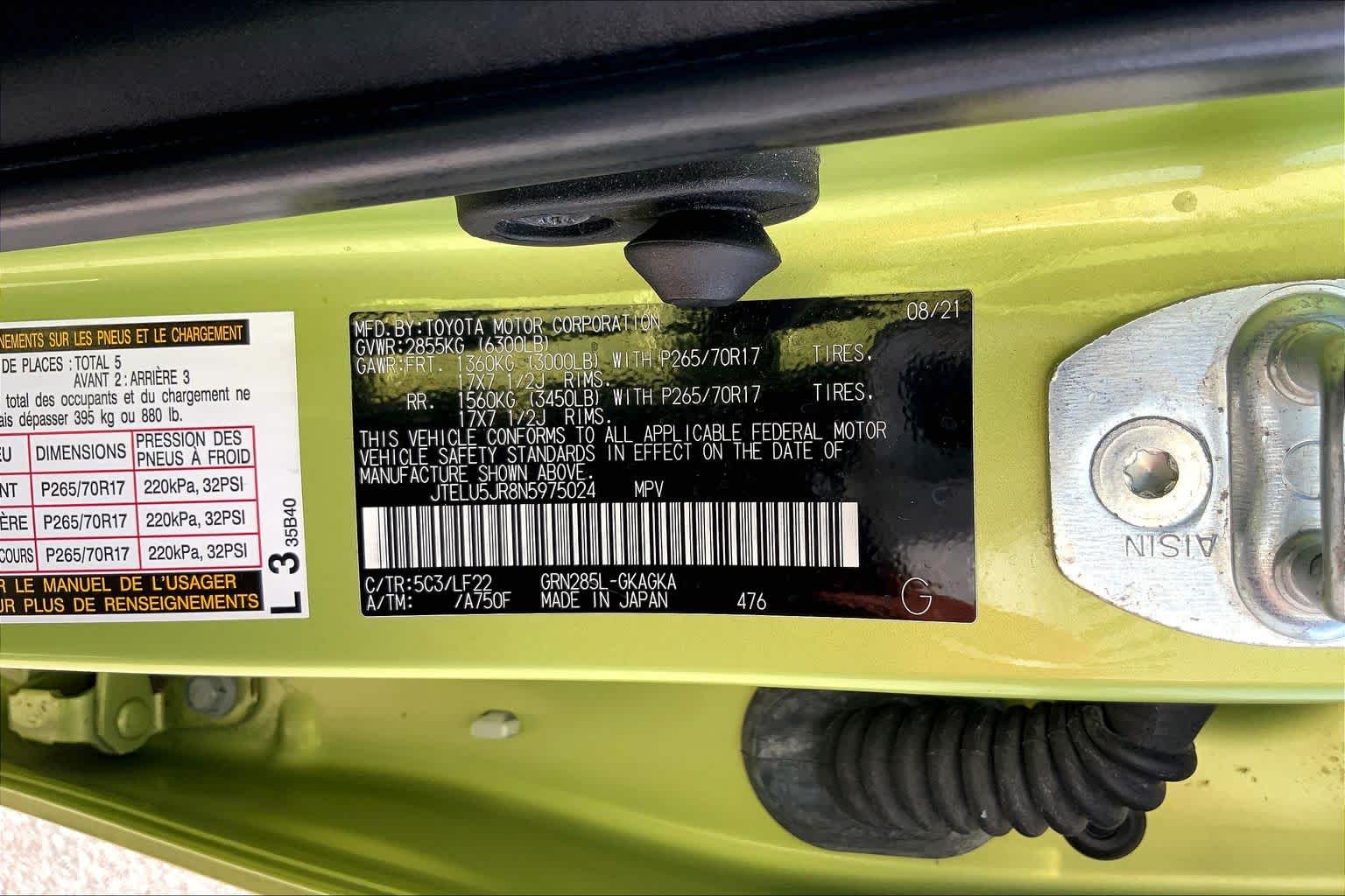 2022 Toyota 4Runner TRD Pro Lime Rush at Group 1 Toyota Southwest