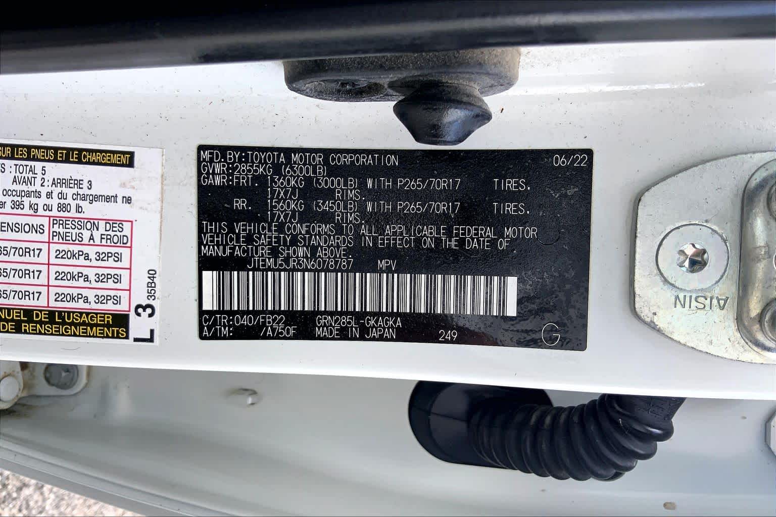 2022 Toyota 4Runner SR5 White at Beck & Masten Kia