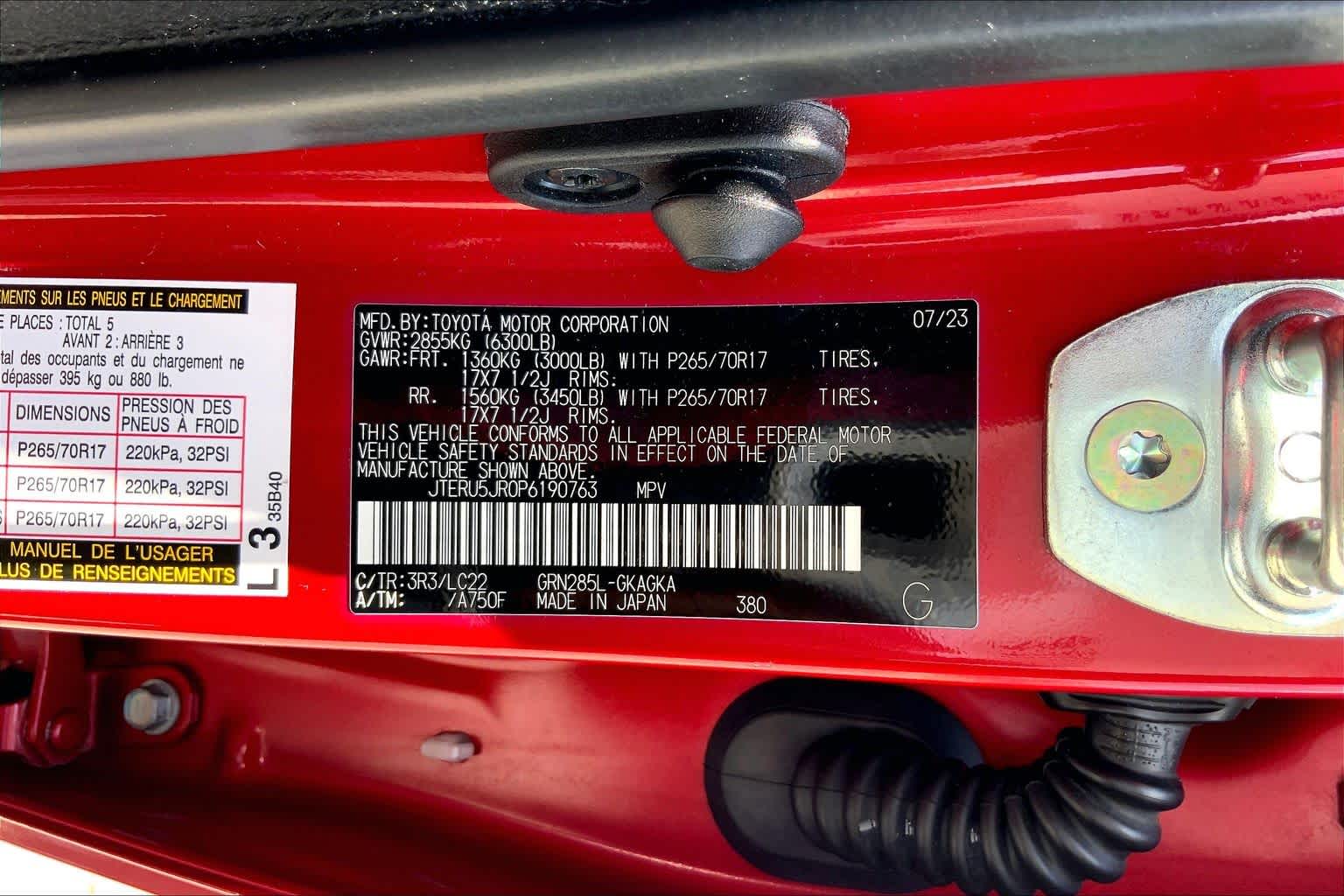 2023 Toyota 4Runner TRD Off Road Premium Barcelona Red Metallic at Group 1 Toyota Southwest