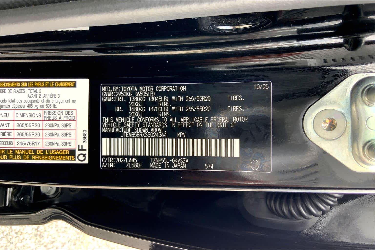 2025 Toyota 4Runner Hybrid Limited Black at Group 1 Toyota Southwest