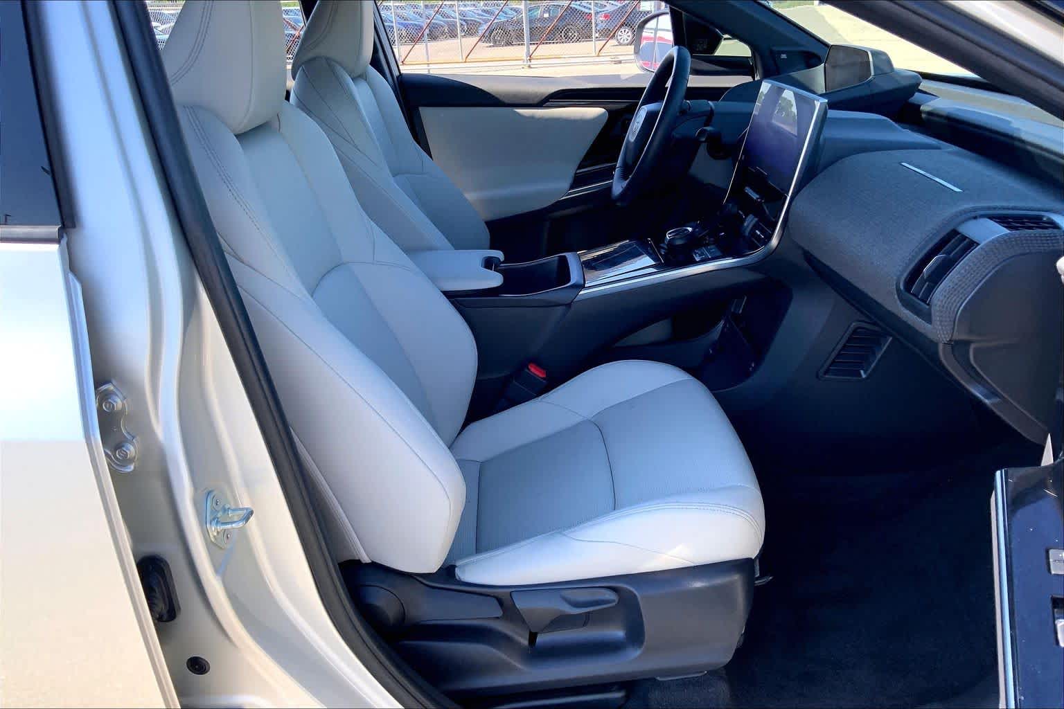 2023 Toyota bZ4X Limited Elemental Silver Metallic w/Black Roof at Group 1 Toyota Southwest