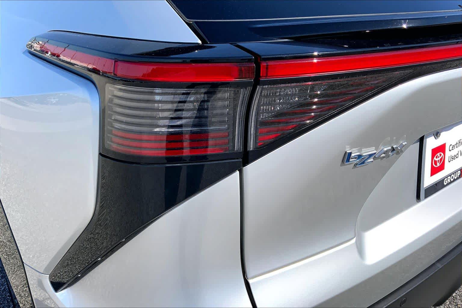 2023 Toyota bZ4X Limited Elemental Silver Metallic w/Black Roof at Group 1 Toyota Southwest