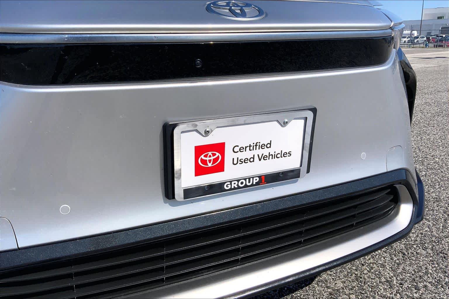 2023 Toyota bZ4X Limited Elemental Silver Metallic w/Black Roof at Group 1 Toyota Southwest