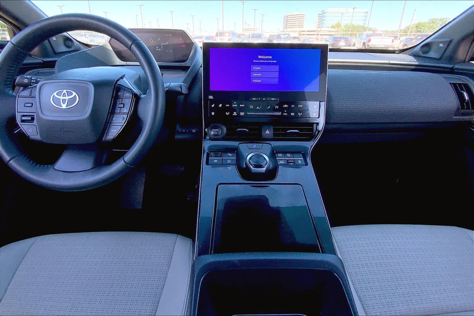 2023 Toyota bZ4X Limited Elemental Silver Metallic w/Black Roof at Group 1 Toyota Southwest