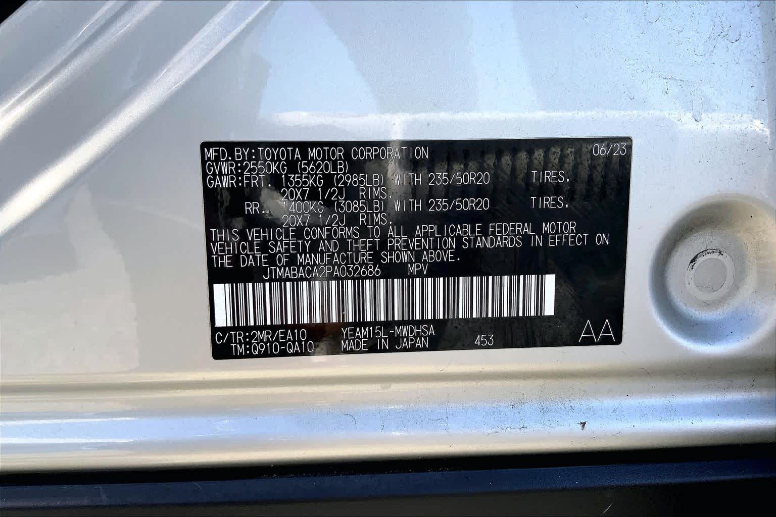 2023 Toyota bZ4X Limited Elemental Silver Metallic w/Black Roof at Group 1 Toyota Southwest