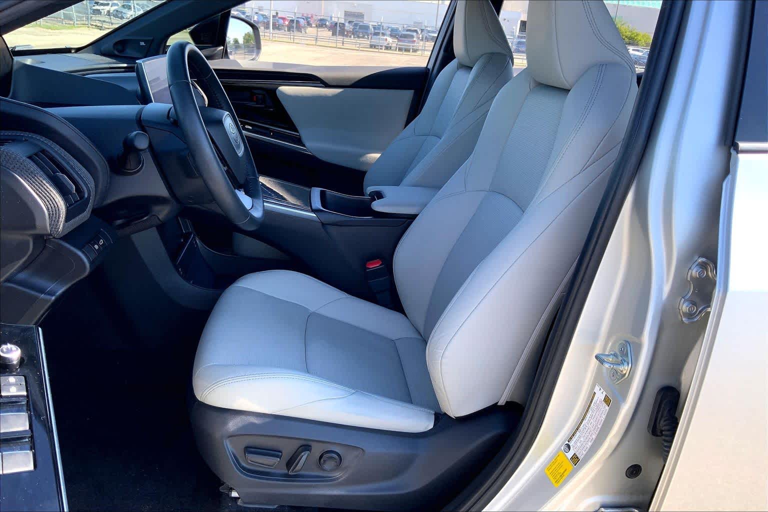 2023 Toyota bZ4X Limited Elemental Silver Metallic w/Black Roof at Group 1 Toyota Southwest