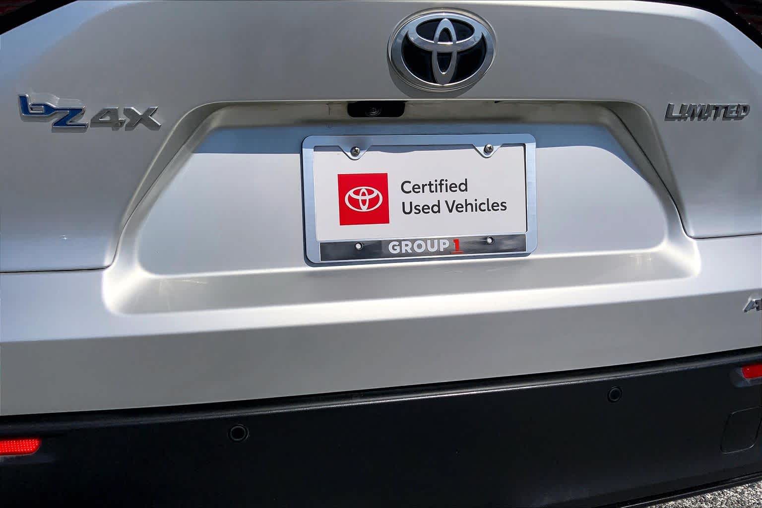 2023 Toyota bZ4X Limited Elemental Silver Metallic w/Black Roof at Group 1 Toyota Southwest