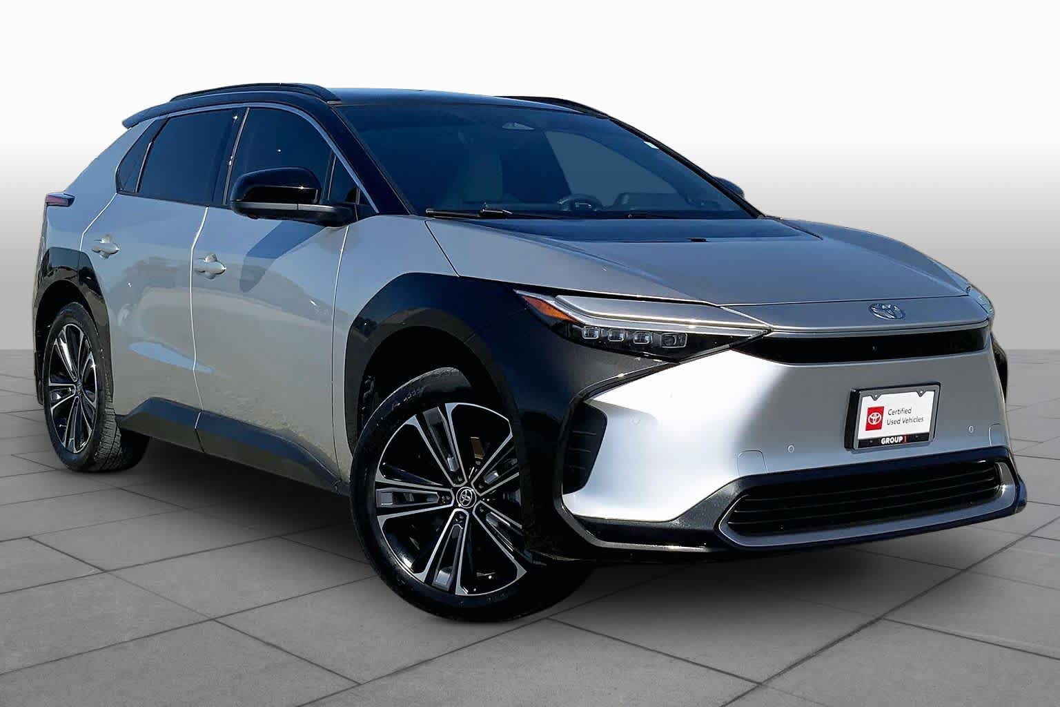 2023 Toyota bZ4X Limited Elemental Silver Metallic w/Black Roof at Group 1 Toyota Southwest