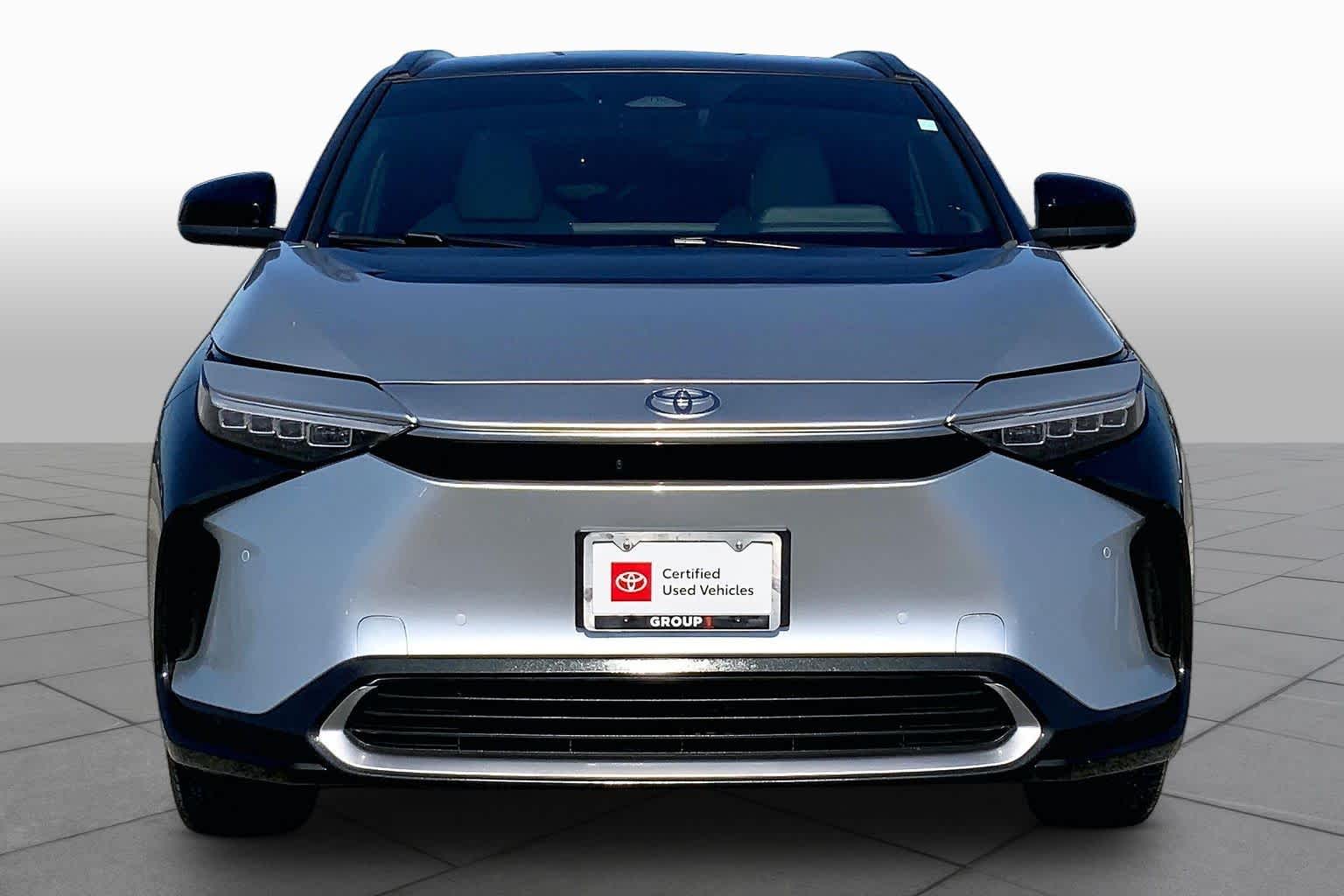 2023 Toyota bZ4X Limited Elemental Silver Metallic w/Black Roof at Group 1 Toyota Southwest