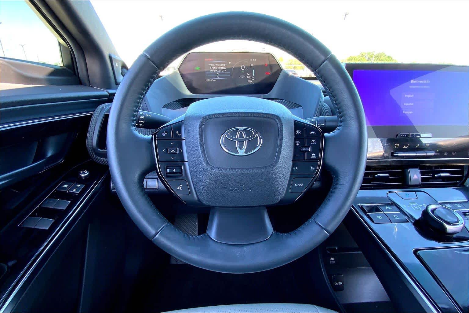 2023 Toyota bZ4X Limited Elemental Silver Metallic w/Black Roof at Group 1 Toyota Southwest
