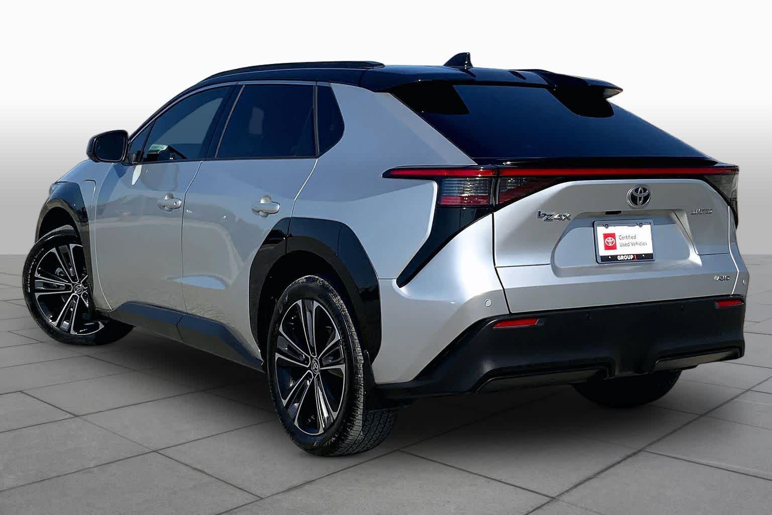 2023 Toyota bZ4X Limited Elemental Silver Metallic w/Black Roof at Group 1 Toyota Southwest