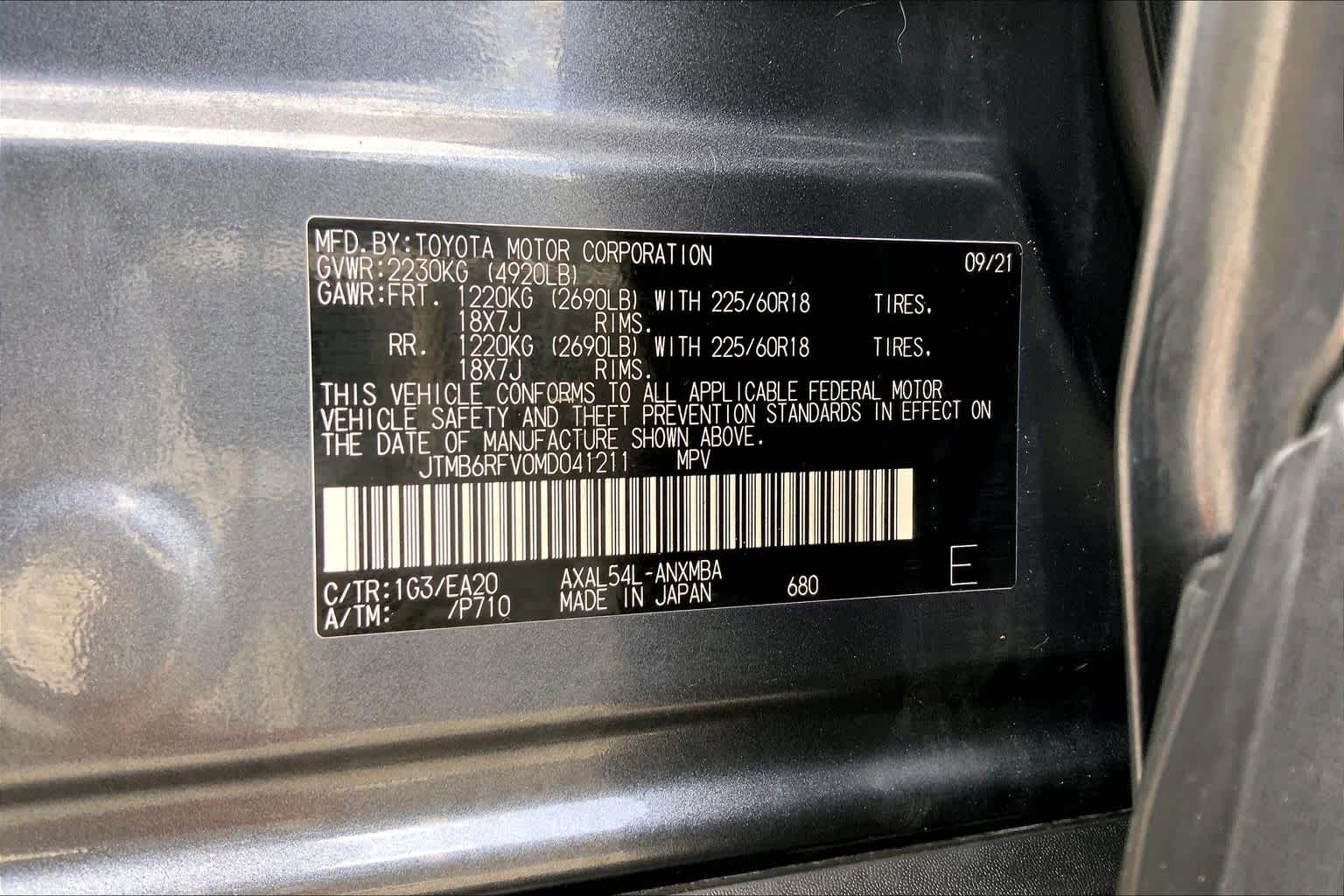 2021 Toyota RAV4 Hybrid XLE Premium Magnetic Gray Metallic at Lone Star Chevrolet